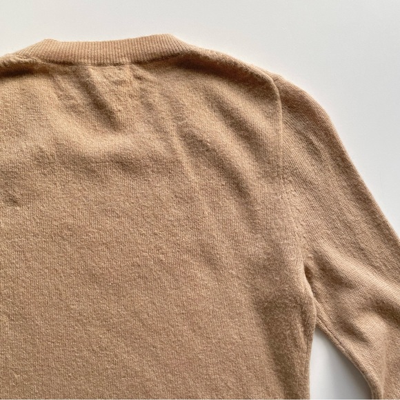 J.Crew Factory Camel Sweater Orange Heart Wool Blend Valentine’s Day Women’s XS - Picture 5 of 11